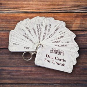 Premium Pocket-Sized Umrah Dua Flashcard Keychain Set